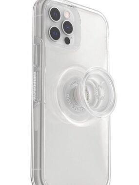 OtterBox + Pop Symmetry Series Clear Case with PopGrip for iPhone 12 & 12 pro